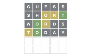 Wordle Game Graphic With Puzzle Hints