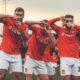 Wrexham Football Team Celebrating Goal