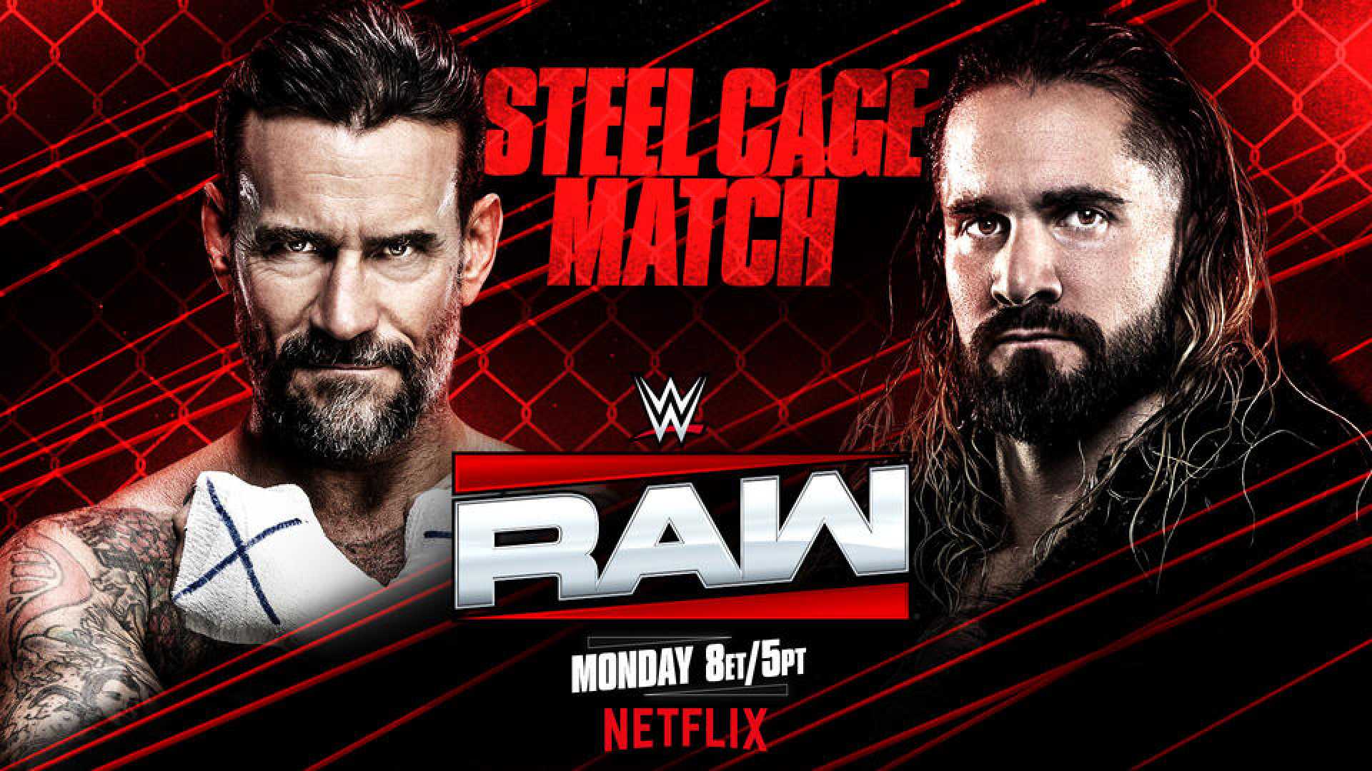 Wwe Monday Night Raw Steel Cage Match Madison Square Garden