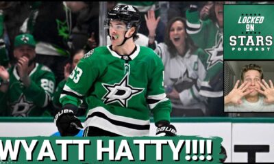 Wyatt Johnston Dallas Stars Hockey Hat Trick