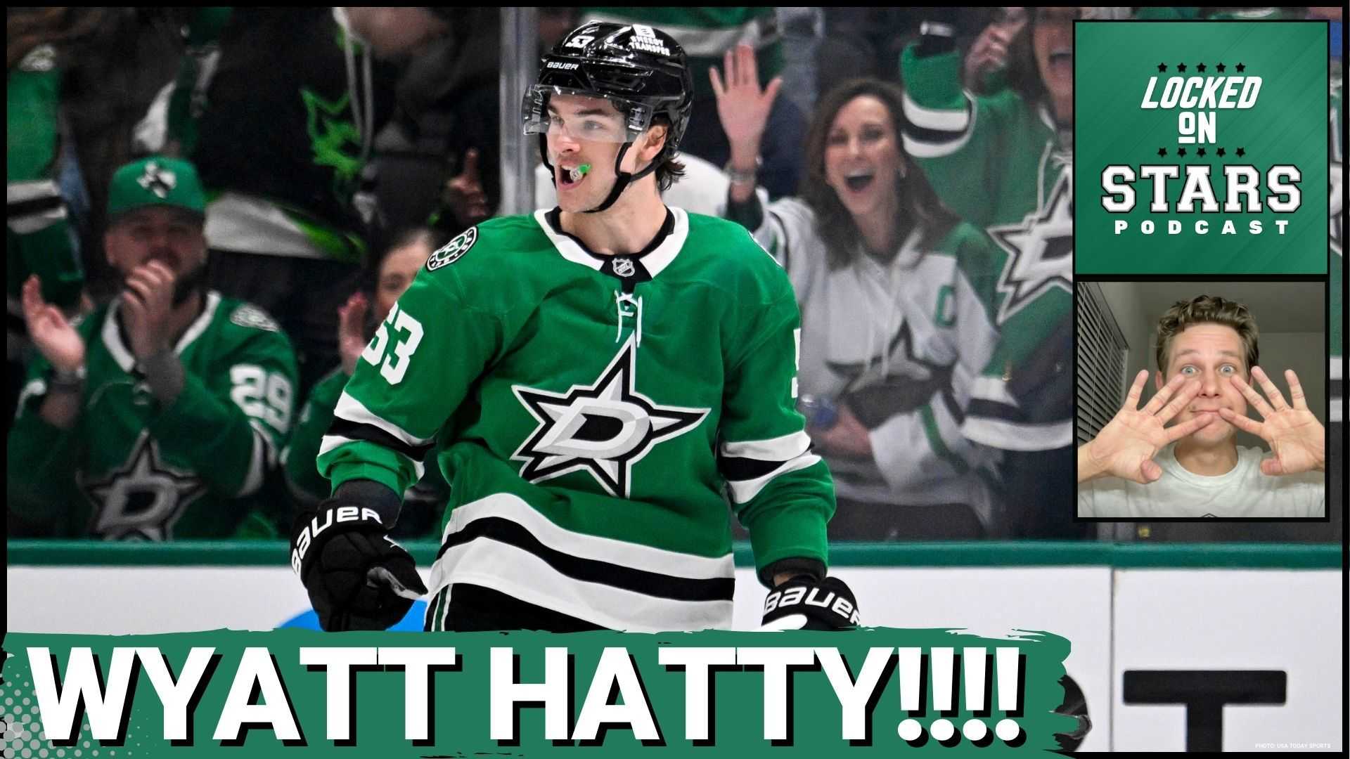 Wyatt Johnston Dallas Stars Hockey Hat Trick