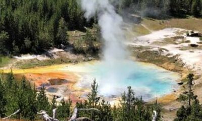 Yellowstone National Park Hydrothermal Vent Steam