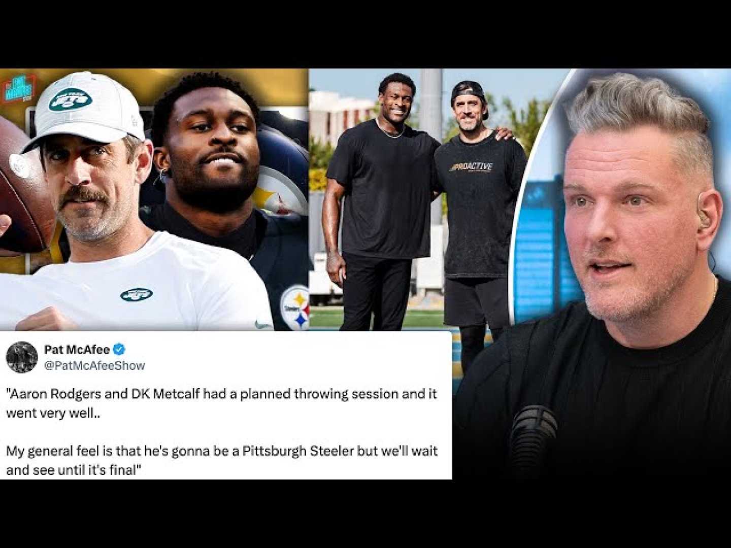 Aaron Rodgers Throwing Session With Dk Metcalf