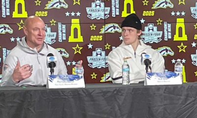 Alex Bump Western Michigan Frozen Four Practice