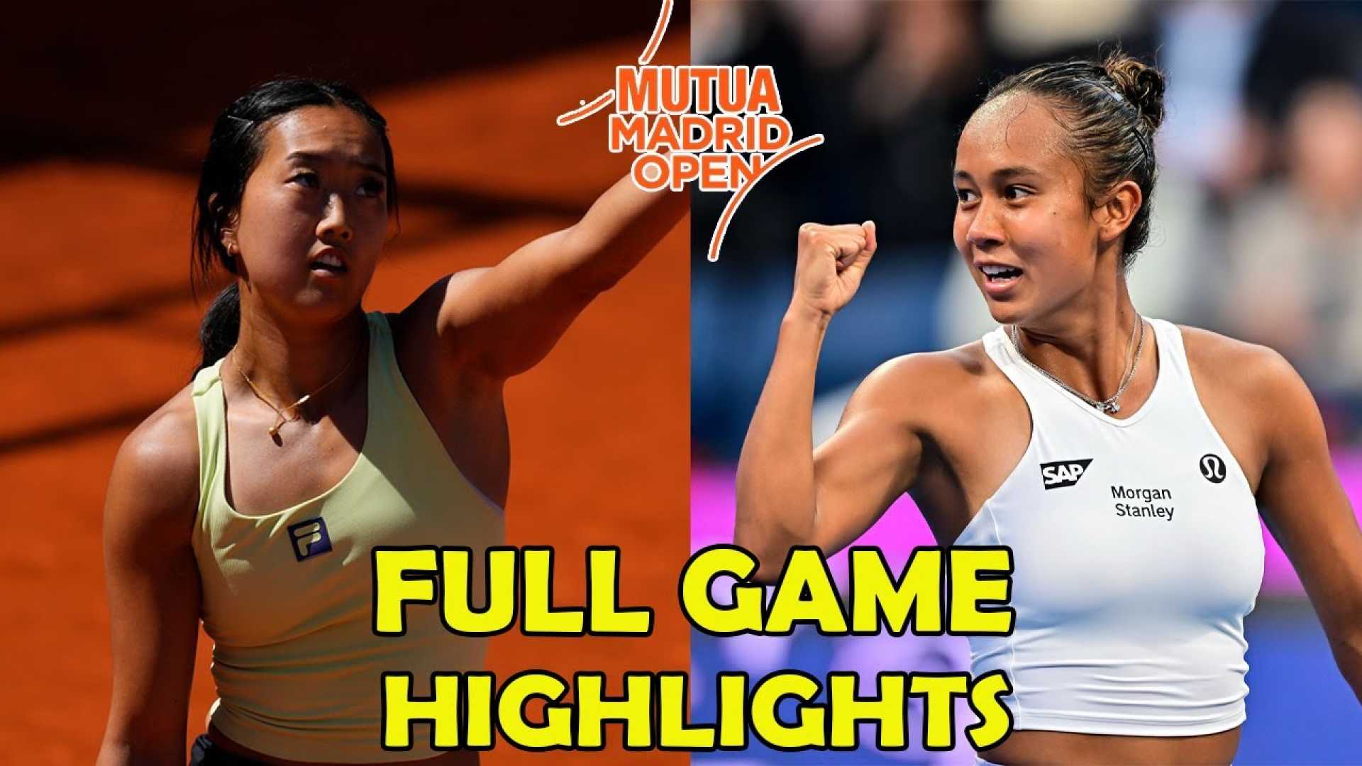 Ann Li Leylah Fernandez Madrid Open Tennis Match