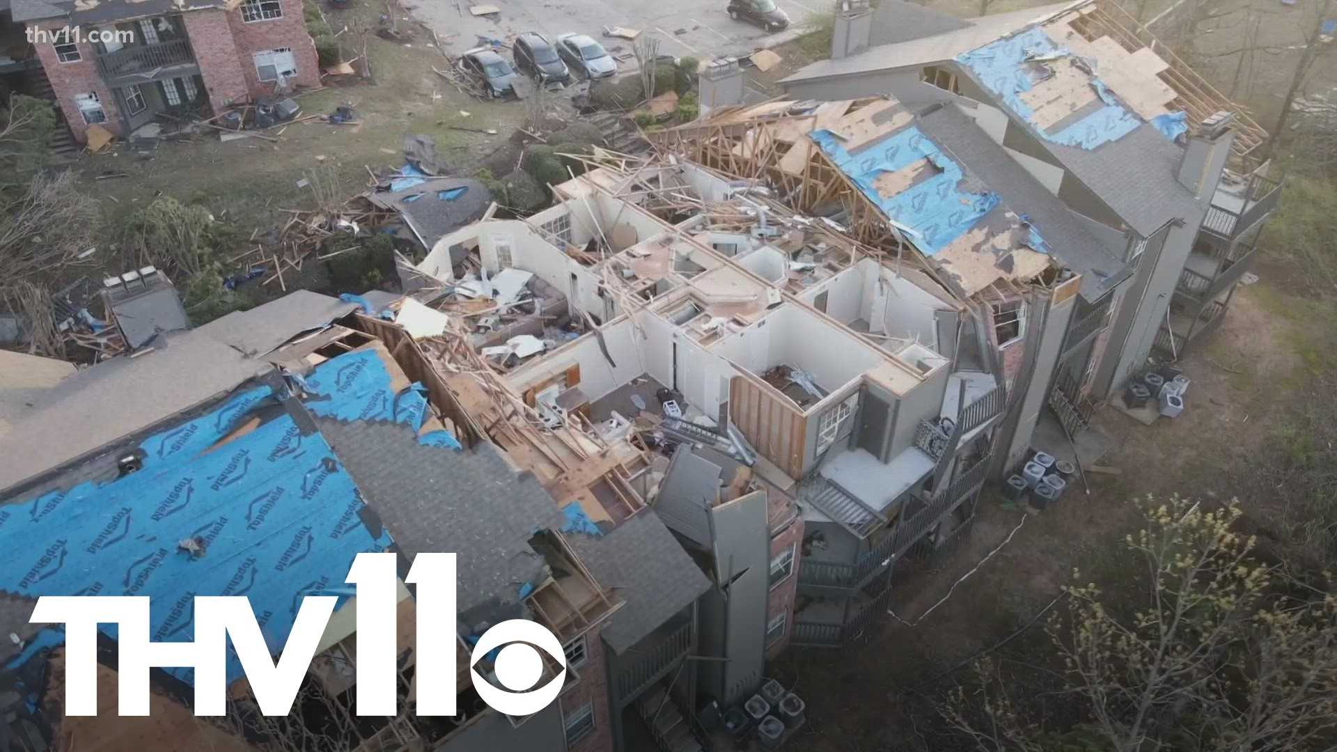 Arkansas Tornado Damage Recovery Efforts