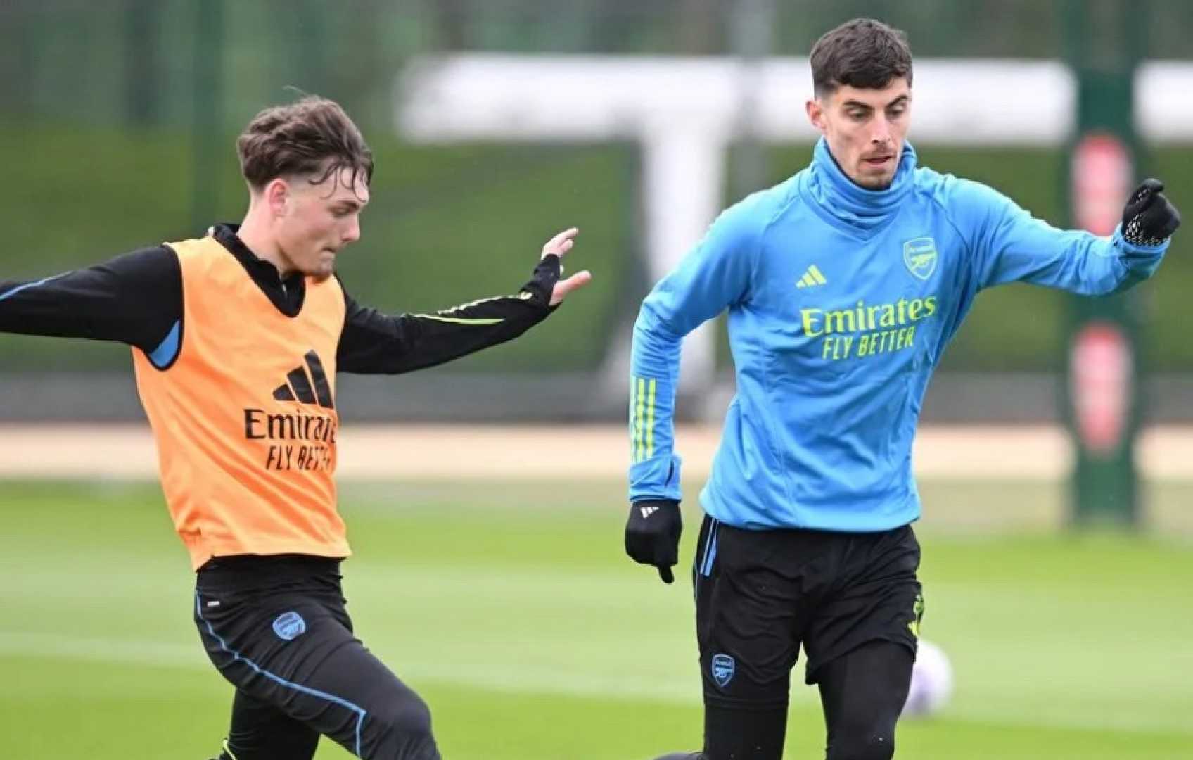 Arsenal Player Michał Rosiak Training