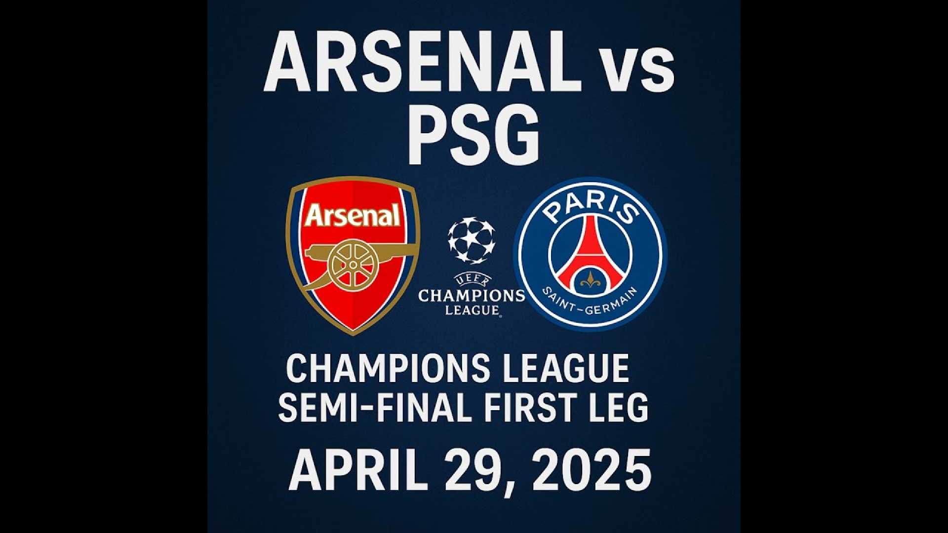 Arsenal Psg Champions League Semi Final April 2025