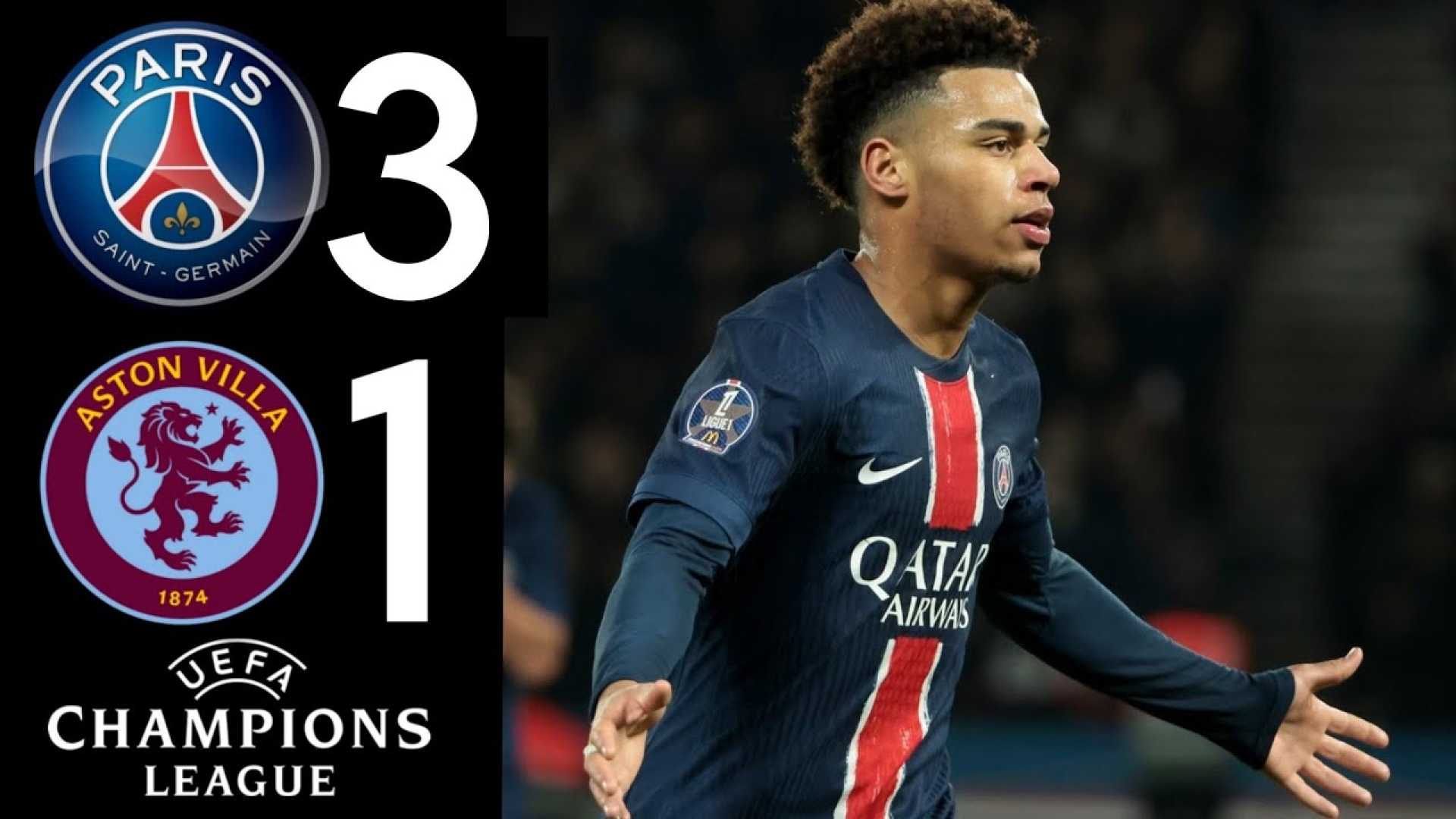 Aston Villa Psg Champions League Match