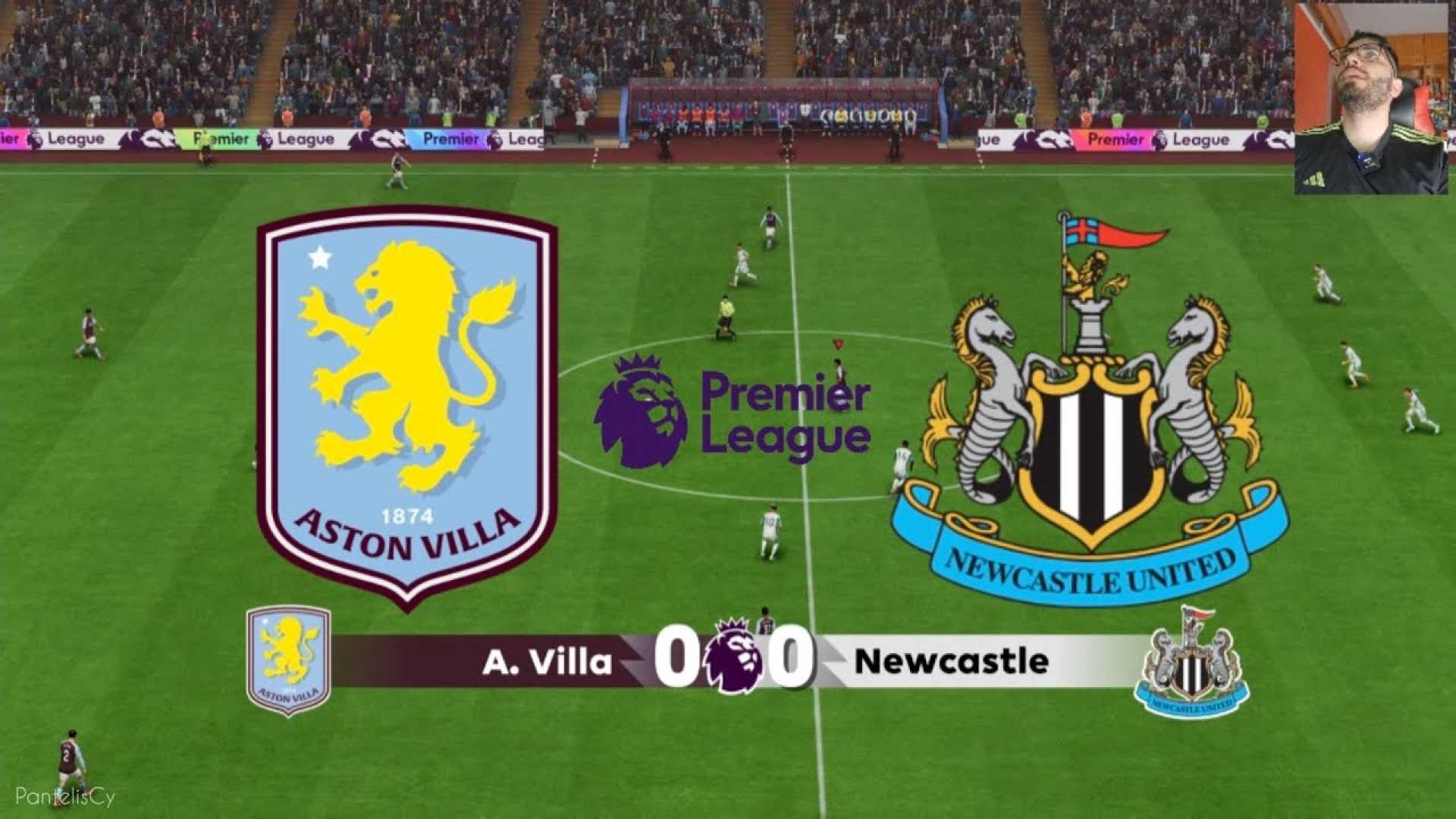Aston Villa Vs Newcastle Premier League Match
