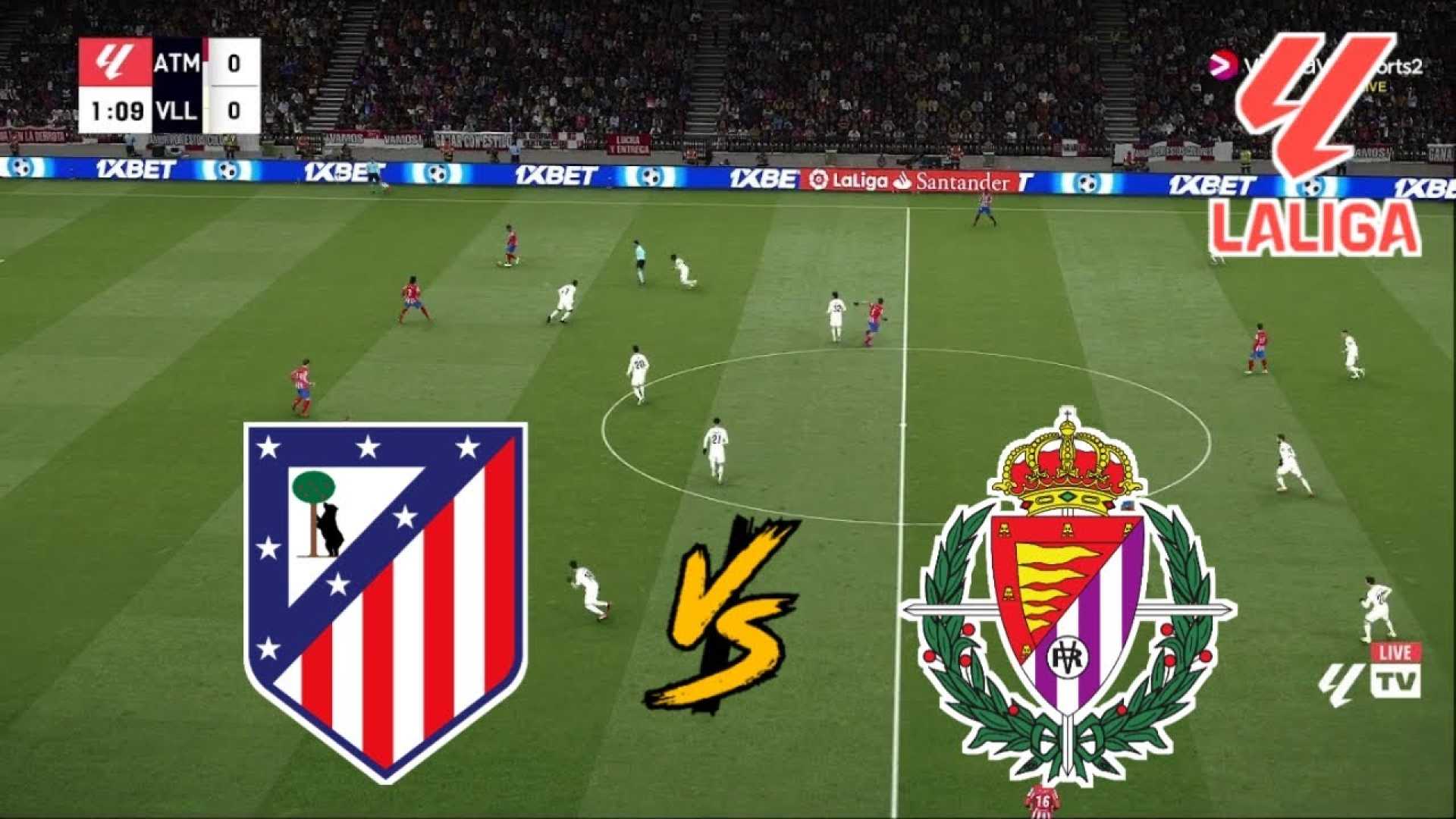 Atletico Madrid Vs Real Valladolid Match