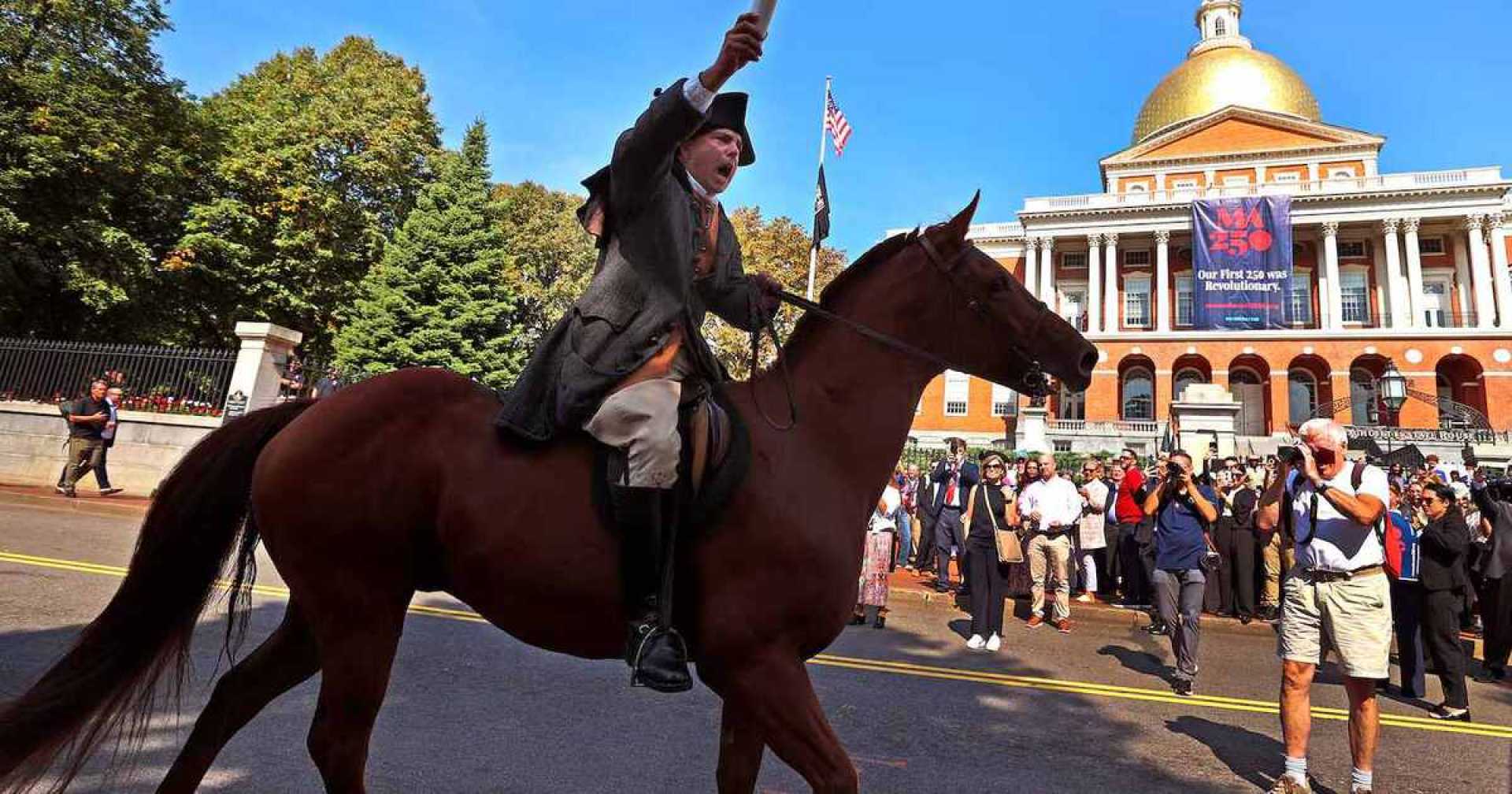 Boston Paul Revere Ride Reenactment 250th Anniversary
