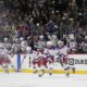 Braden Schneider Rangers Hockey Player Celebration