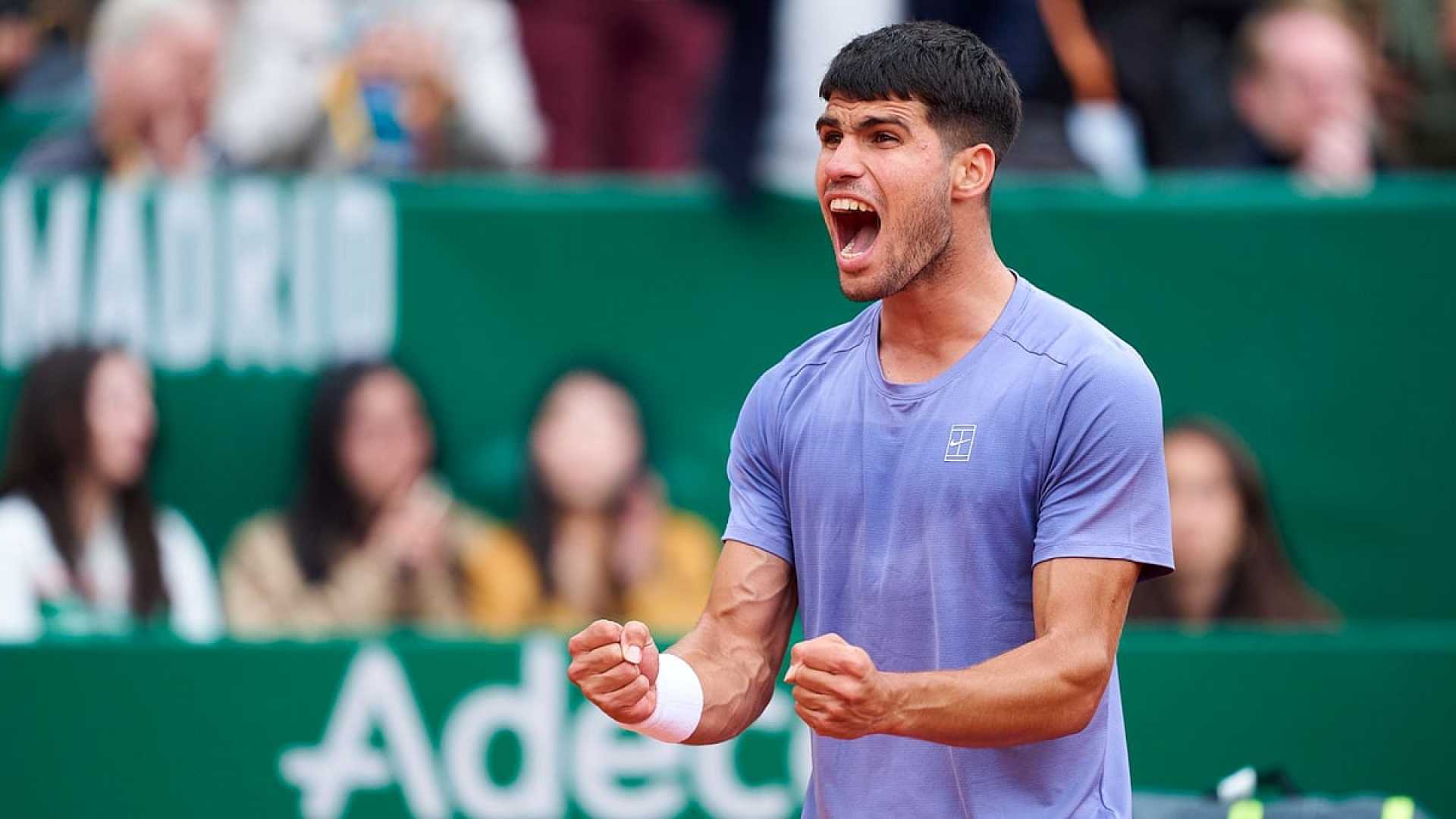 Carlos Alcaraz Tennis Match Montecarlo 2025