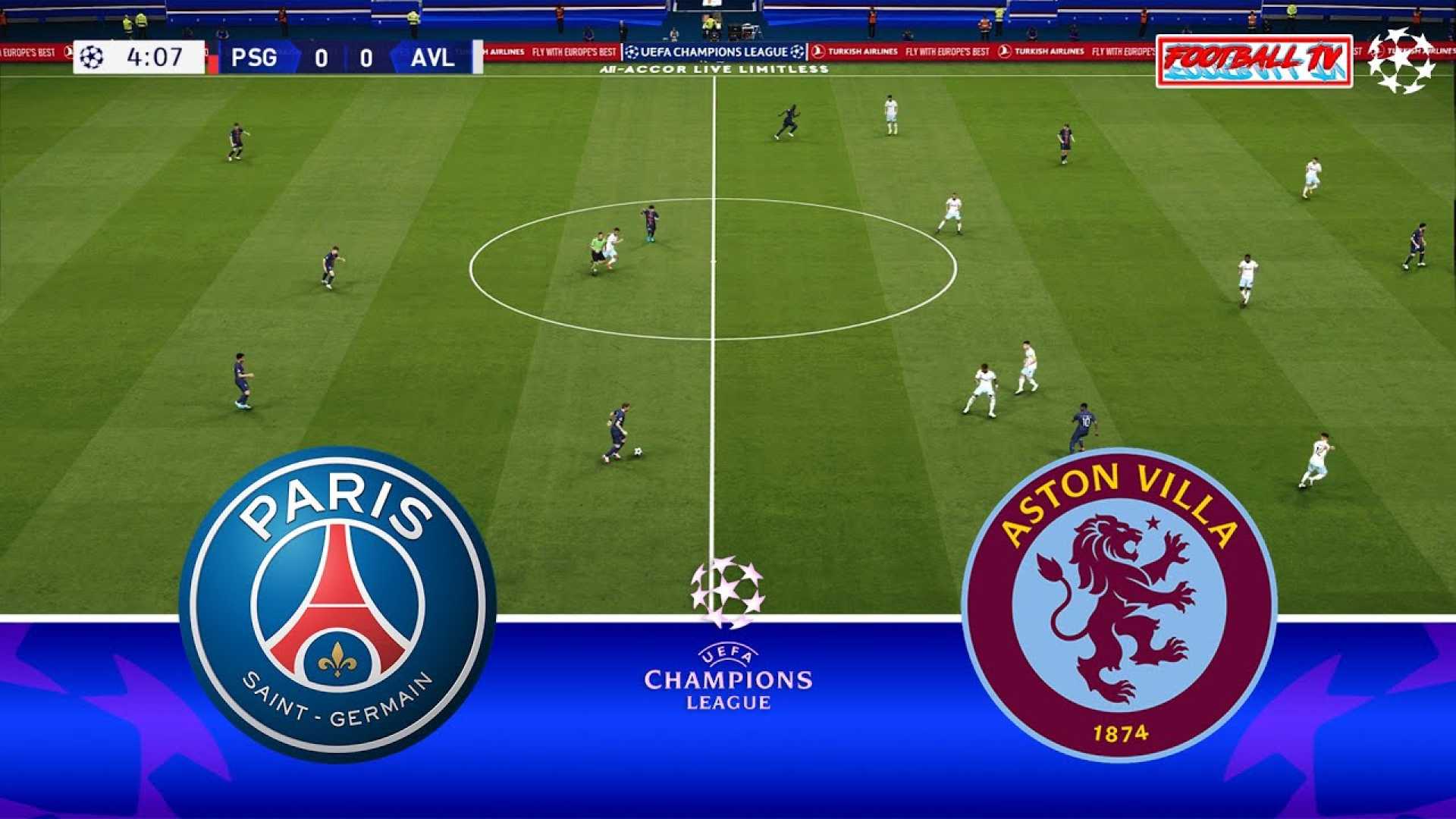 Champions League Psg Aston Villa Match