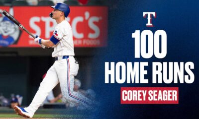 Corey Seager Hits 100th Home Run Texas Rangers