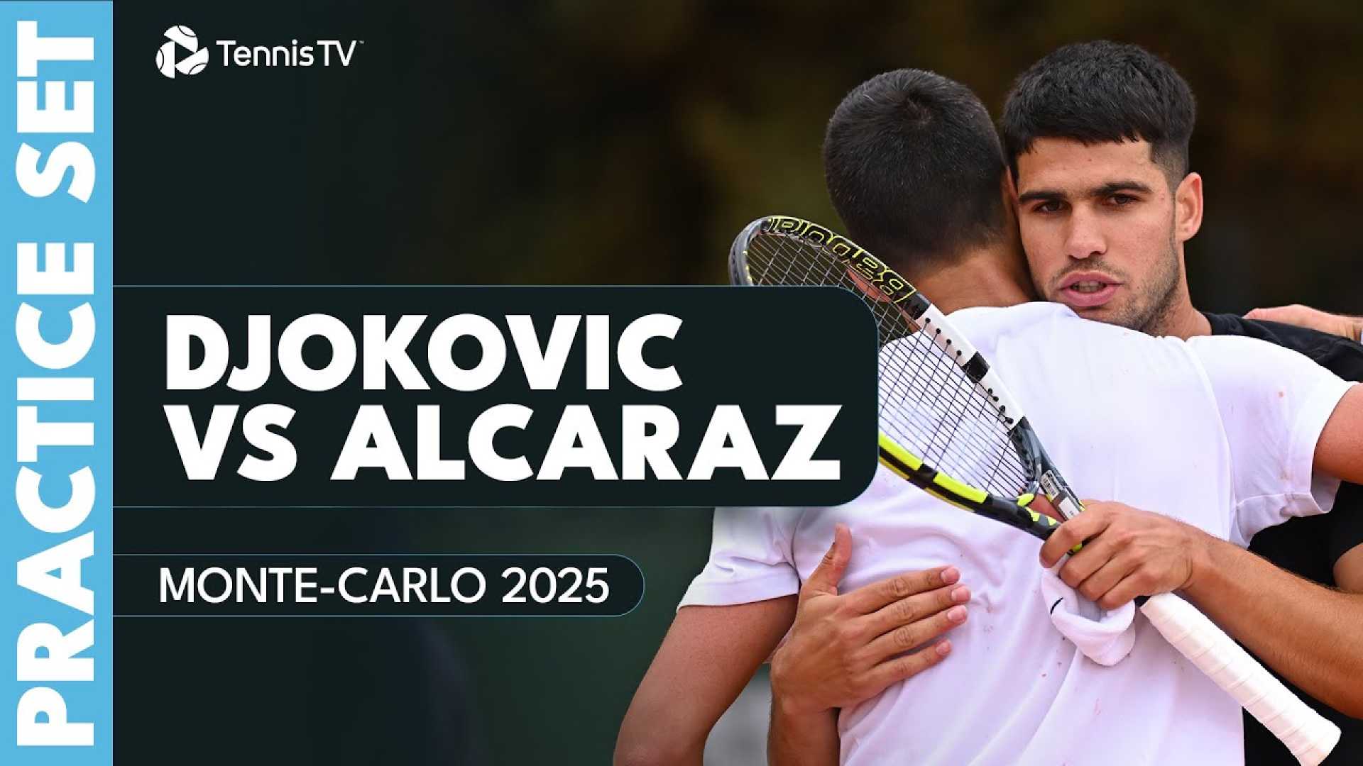 Djokovic Alcaraz Practice Monte Carlo 2025