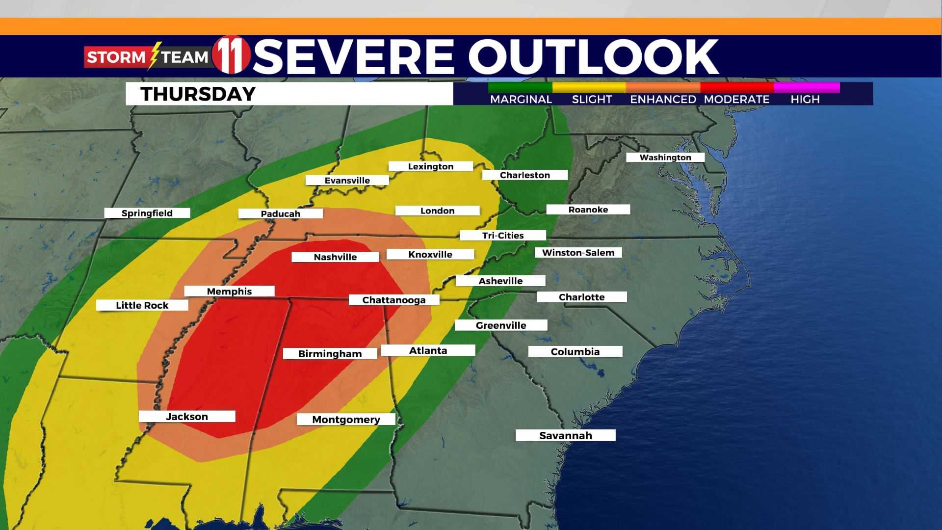 East Tennessee Weather Storms Forecast