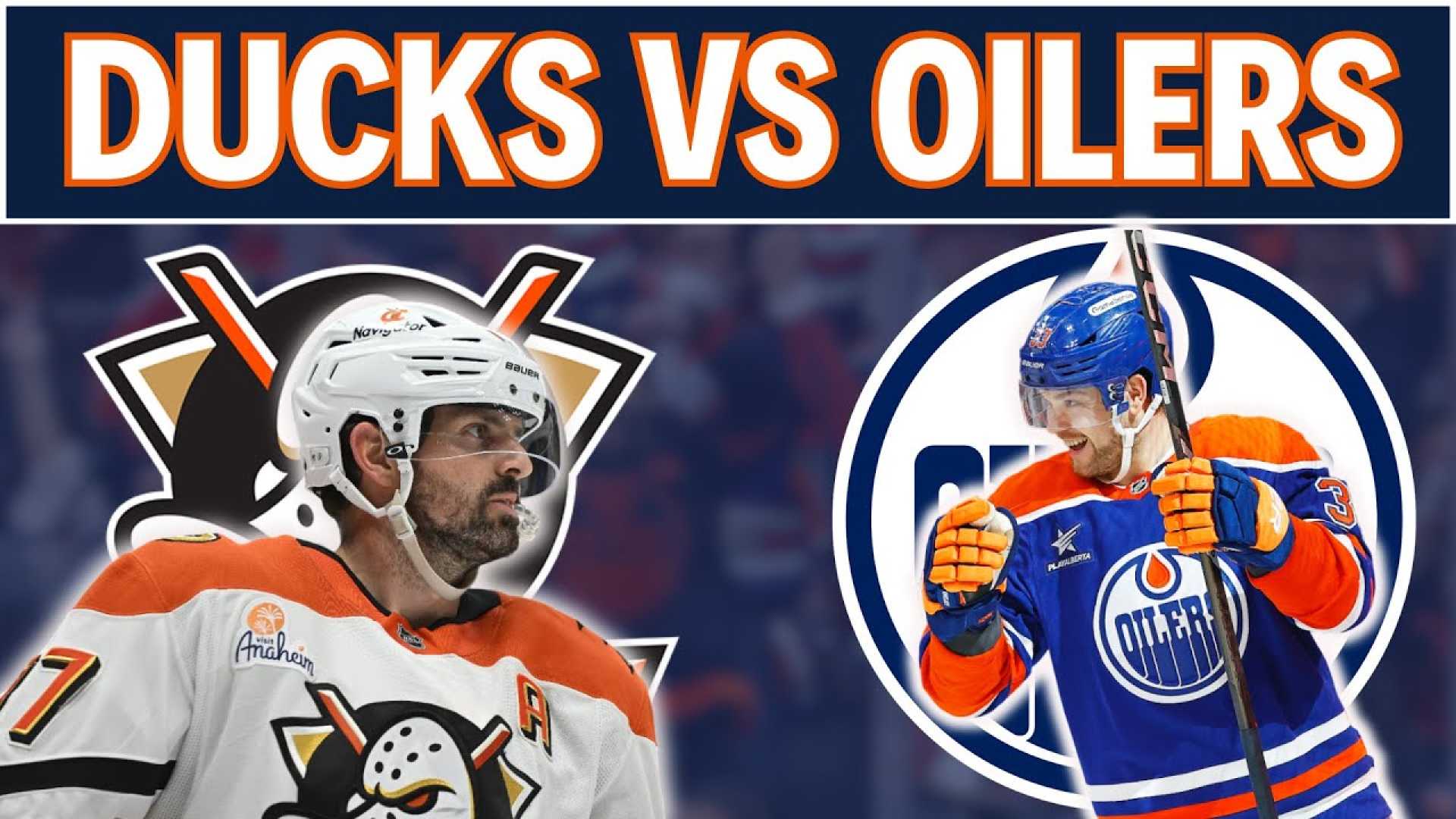 Edmonton Oilers Vs Anaheim Ducks Hockey Matchup