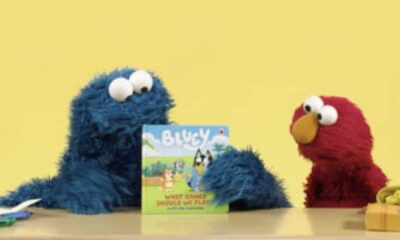 Elmo Cookie Monster Bluey Collaboration
