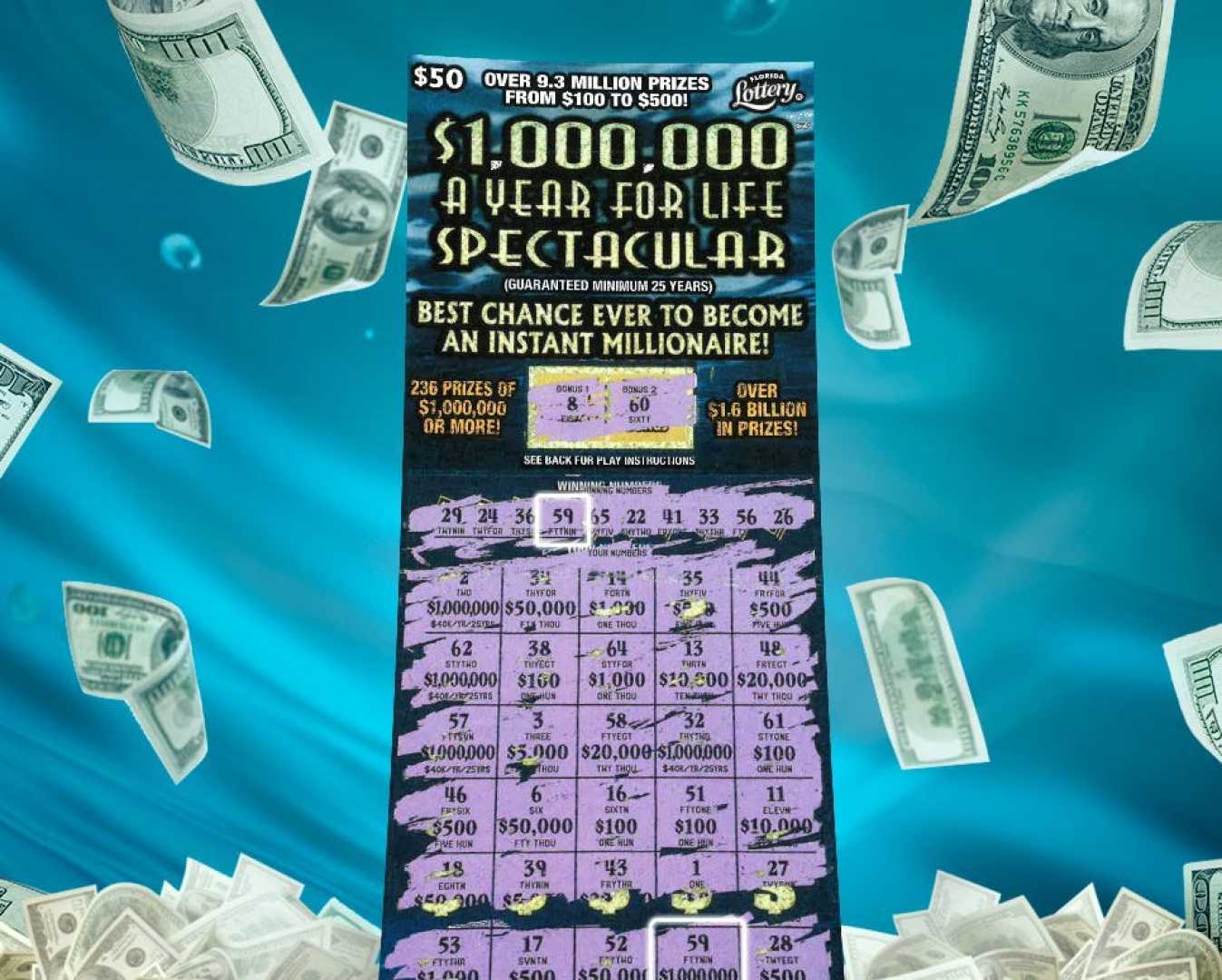 Florida Lottery Scratch Off Ticket Prize