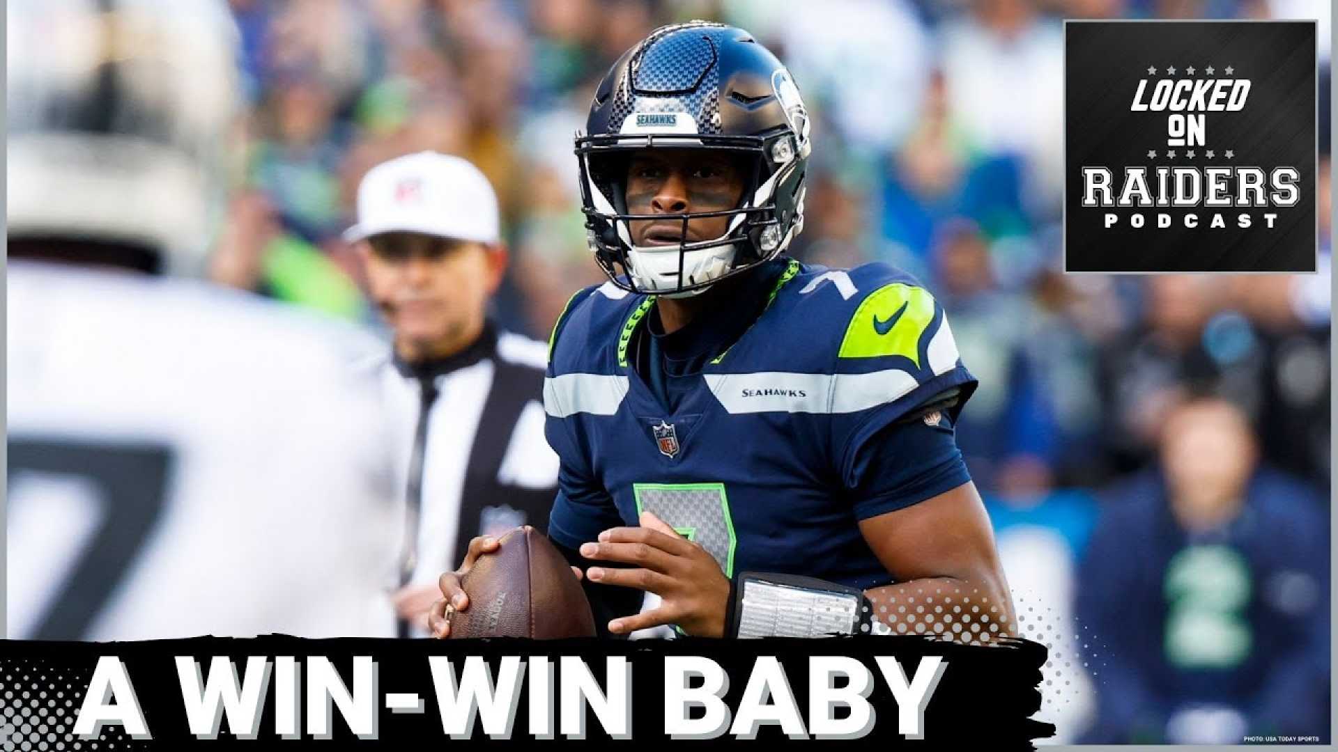Geno Smith Las Vegas Raiders Football Contract Signing