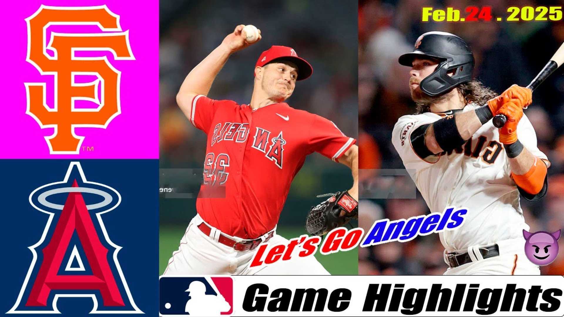 Giants Angels Baseball Game 2025