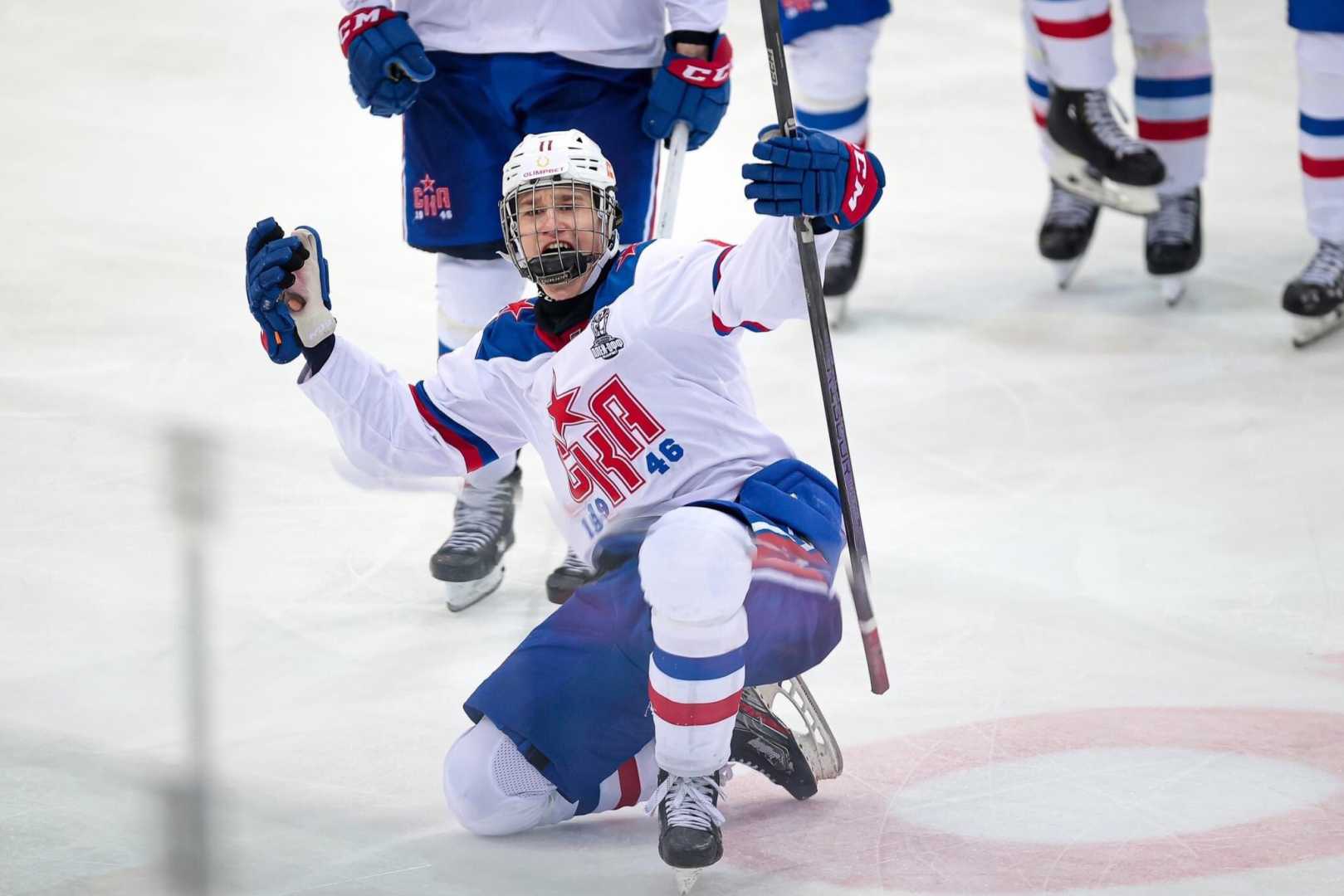 Hockey Player Demidov Celebration