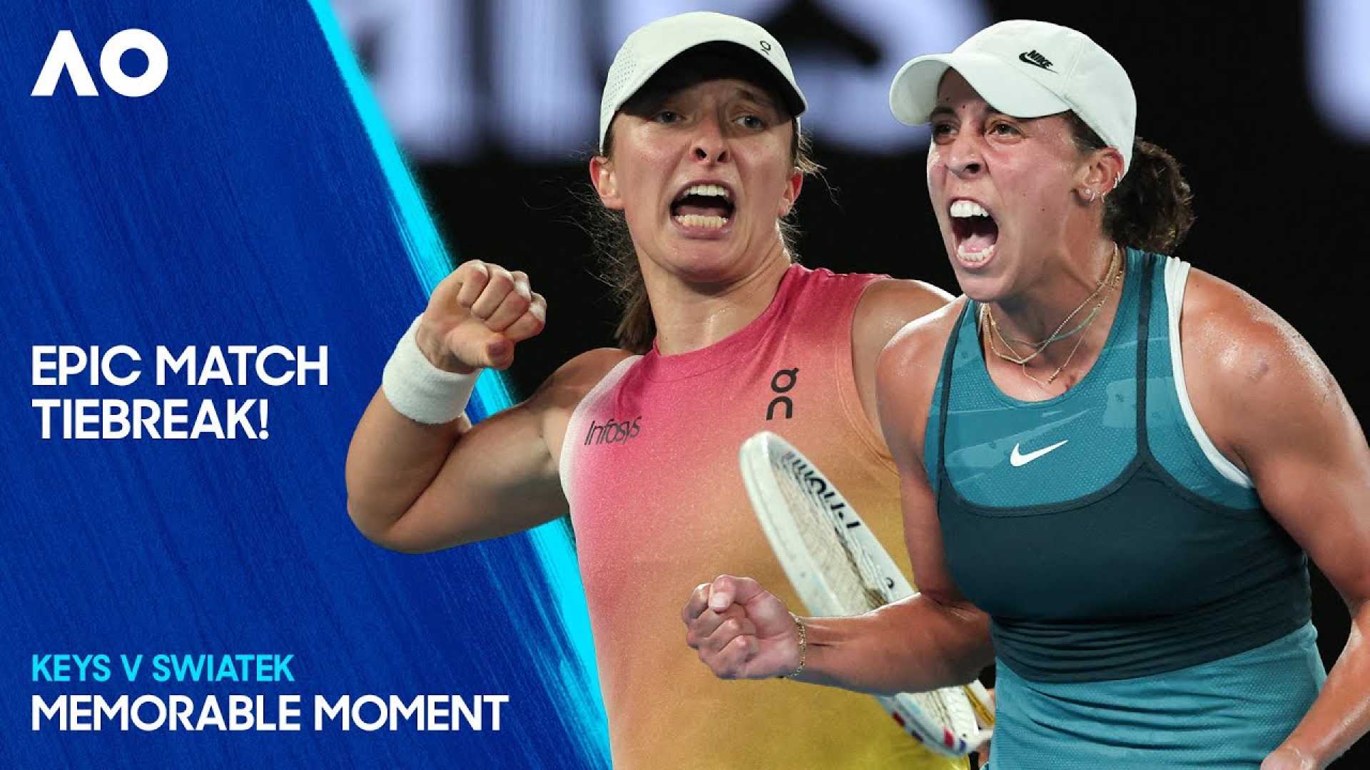 Iga Swiatek Madison Keys Tennis Match