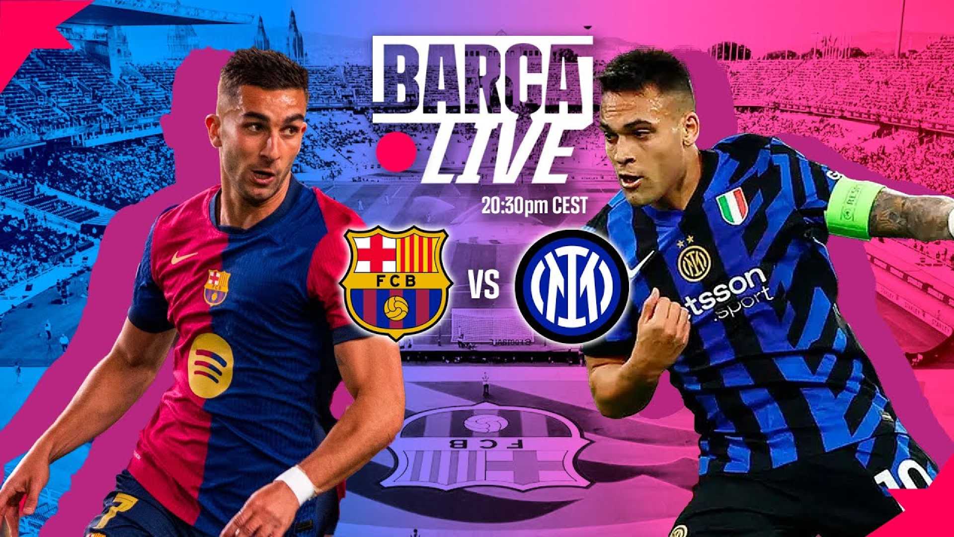 Inter Milan Vs Barcelona Champions League Soccer Match