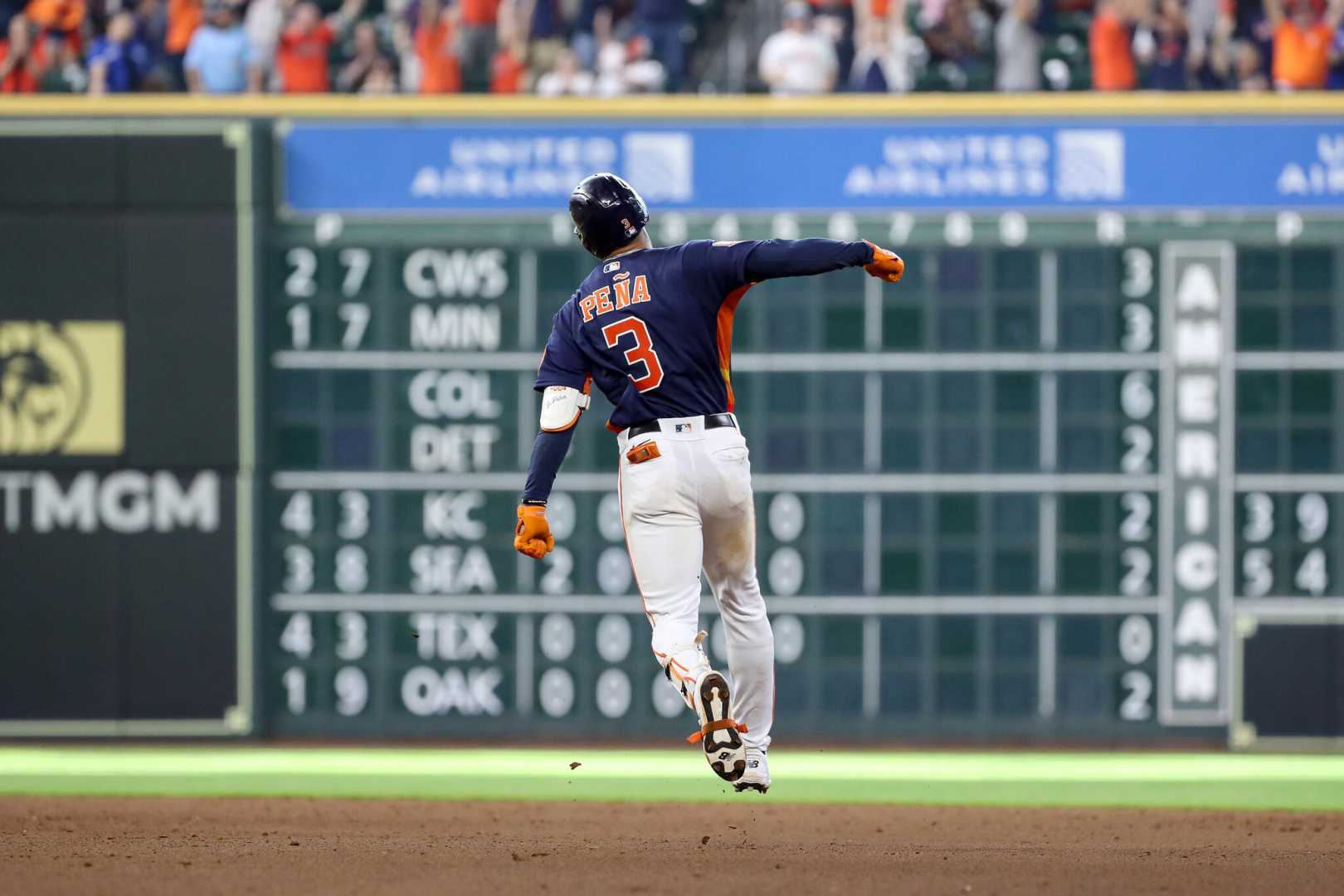 Jeremy Pena Houston Astros Baseball Action