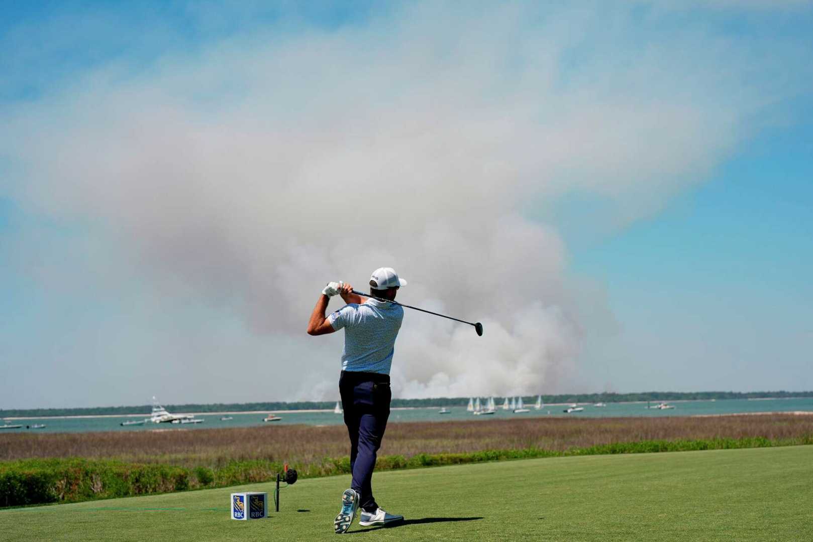 Justin Thomas Golf Action Shot Harbour Town Golf Links