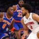 Knicks Pistons Playoff Basketball Game