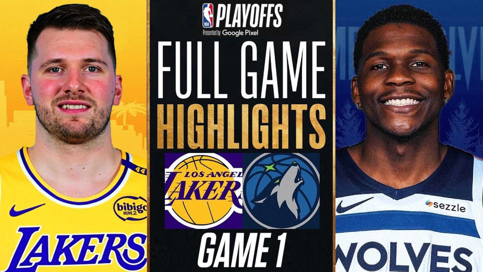 Lakers Timberwolves Playoff Game April 2025