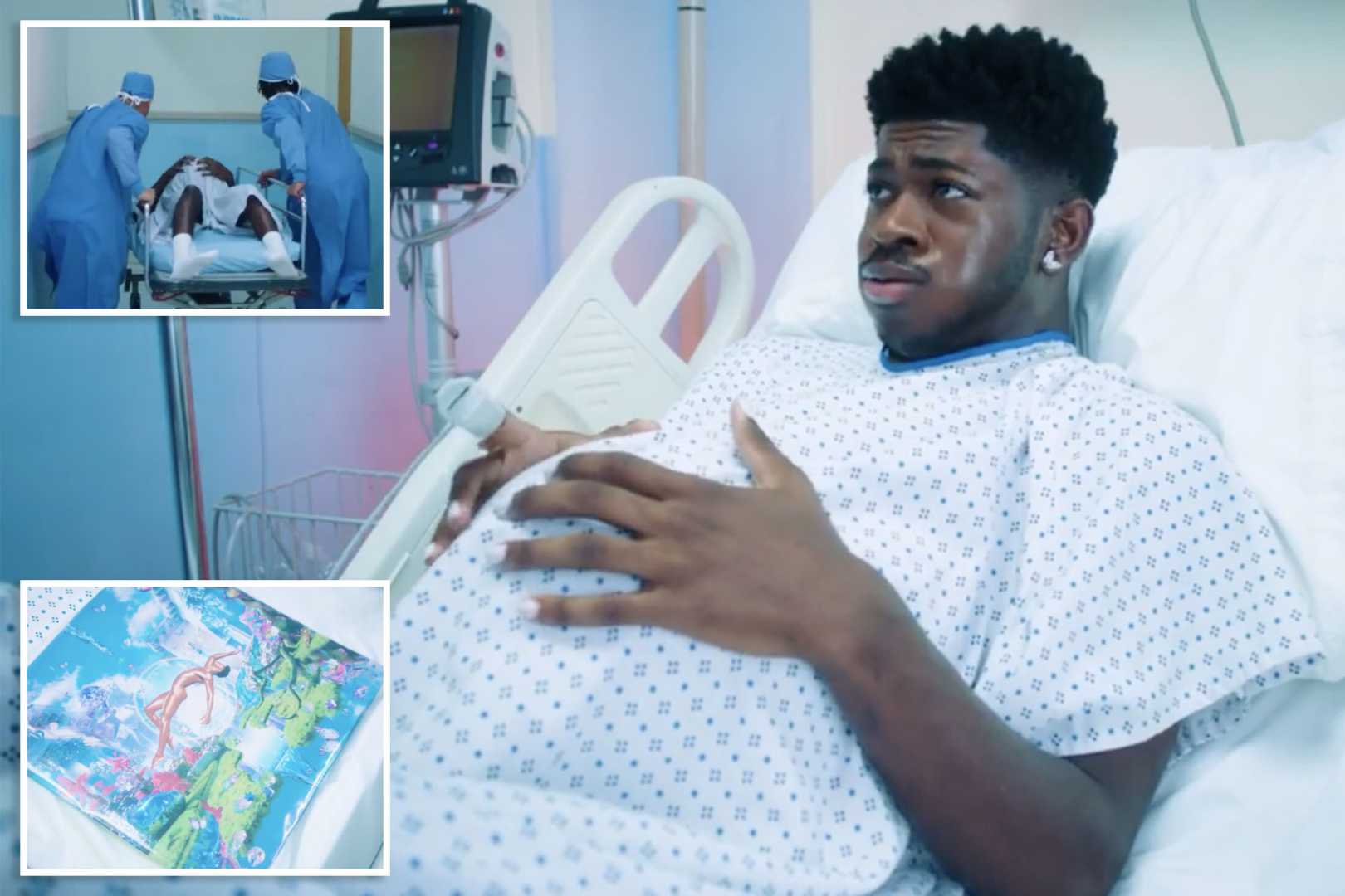 Lil Nas X Hospital Bed Instagram
