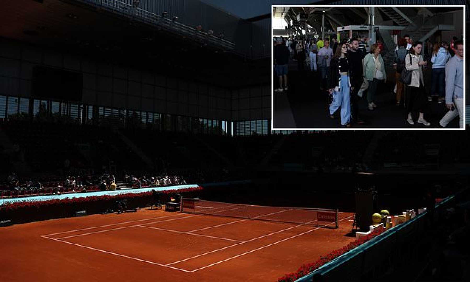 Madrid Open Tennis Power Outage