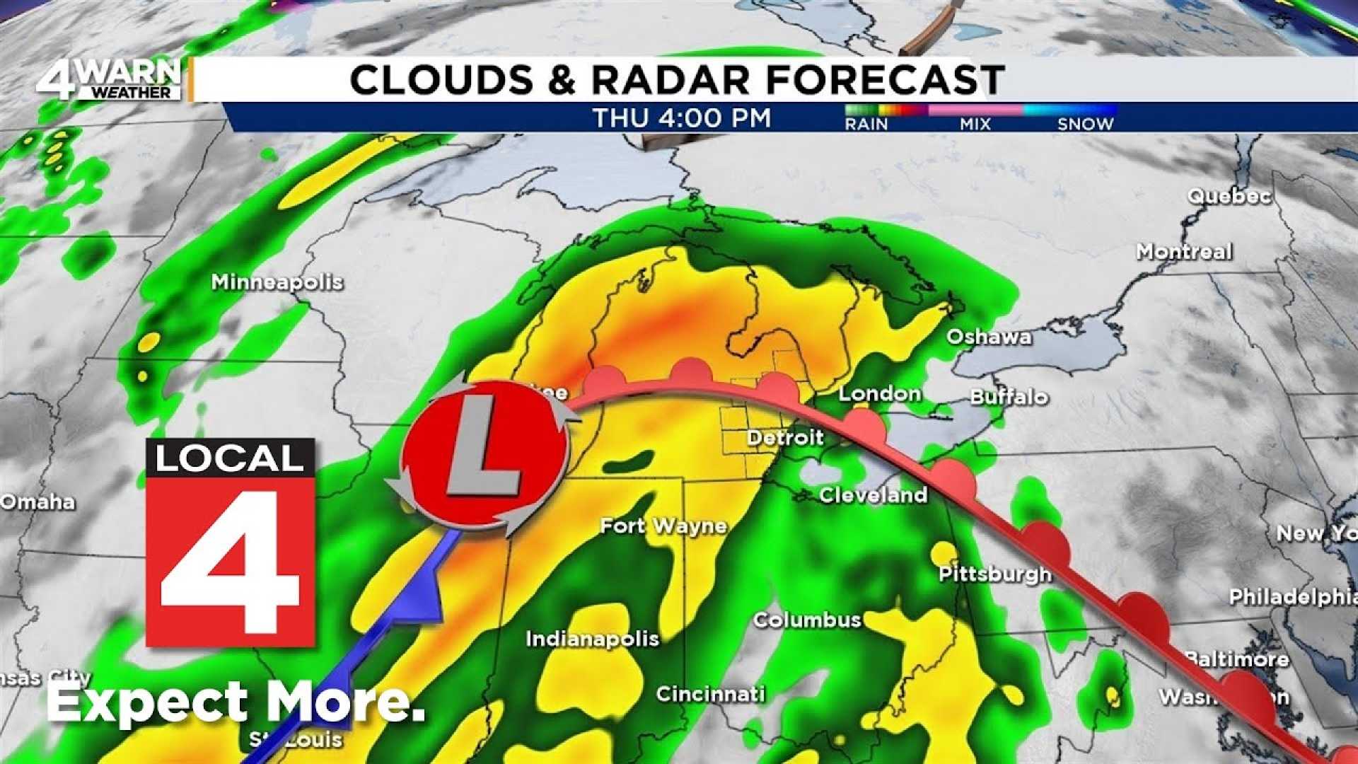 Metro Detroit Rain Forecast April 2025