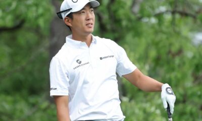 Michael Kim Golf Action At Augusta National