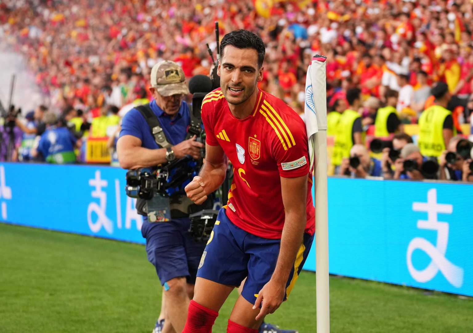 Mikel Merino Arsenal Euro 2024 Celebration