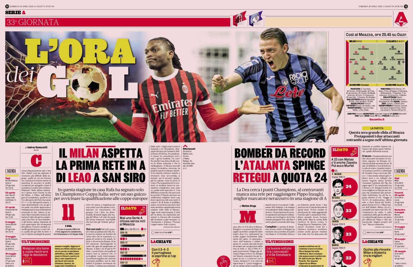 Milan Atalanta Serie A Match San Siro