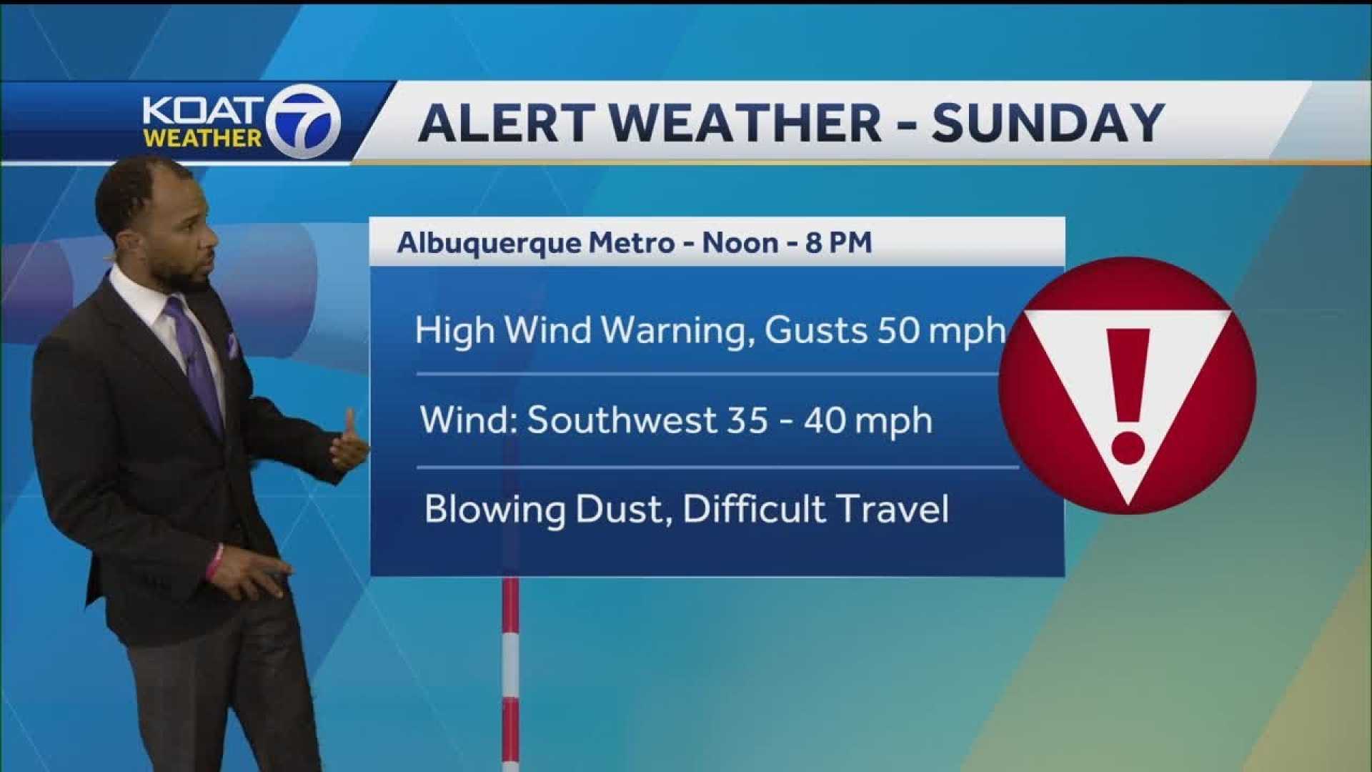 New Mexico High Winds Fire Weather Alert