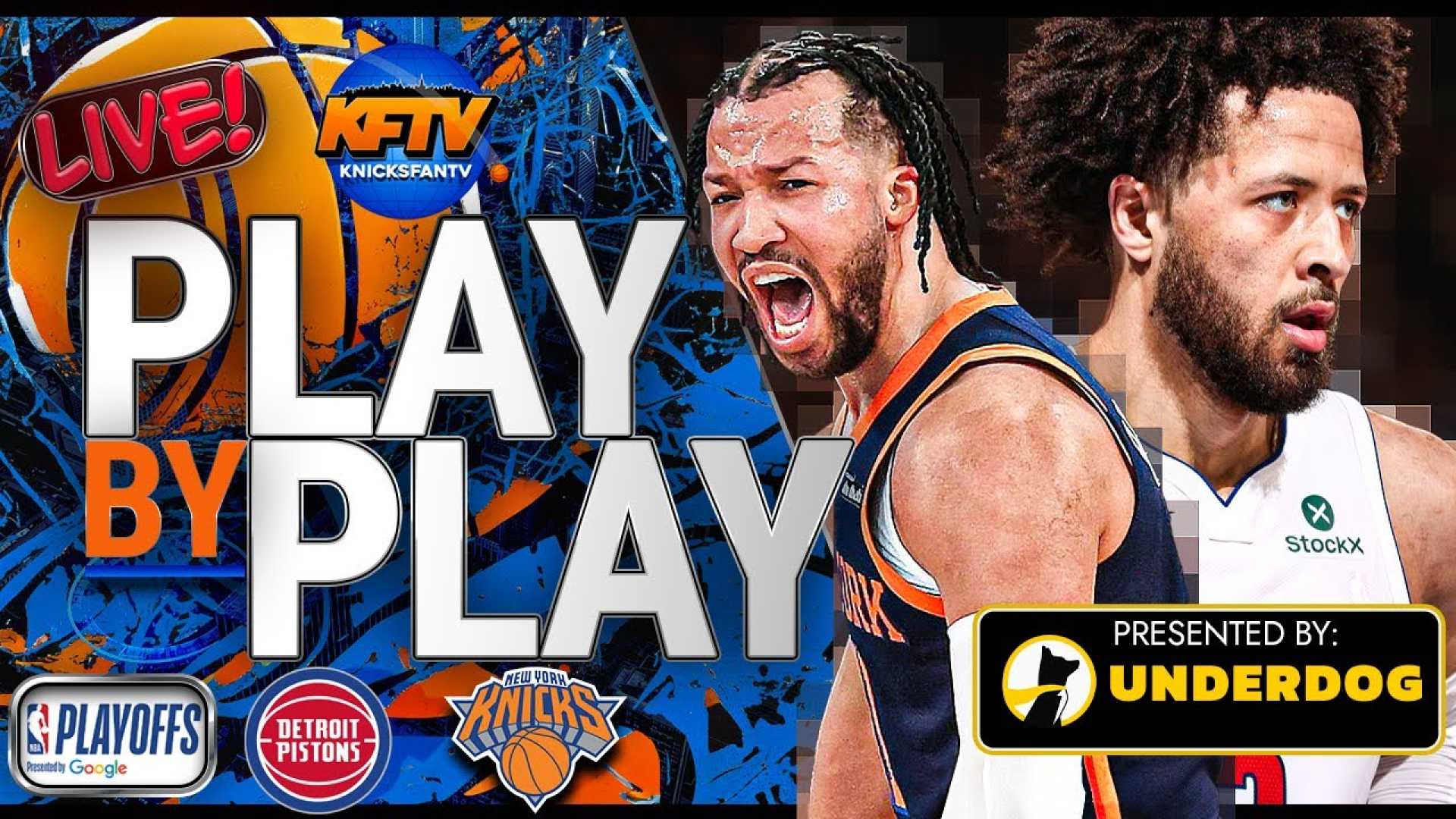 New York Knicks Vs Detroit Pistons Playoff Game