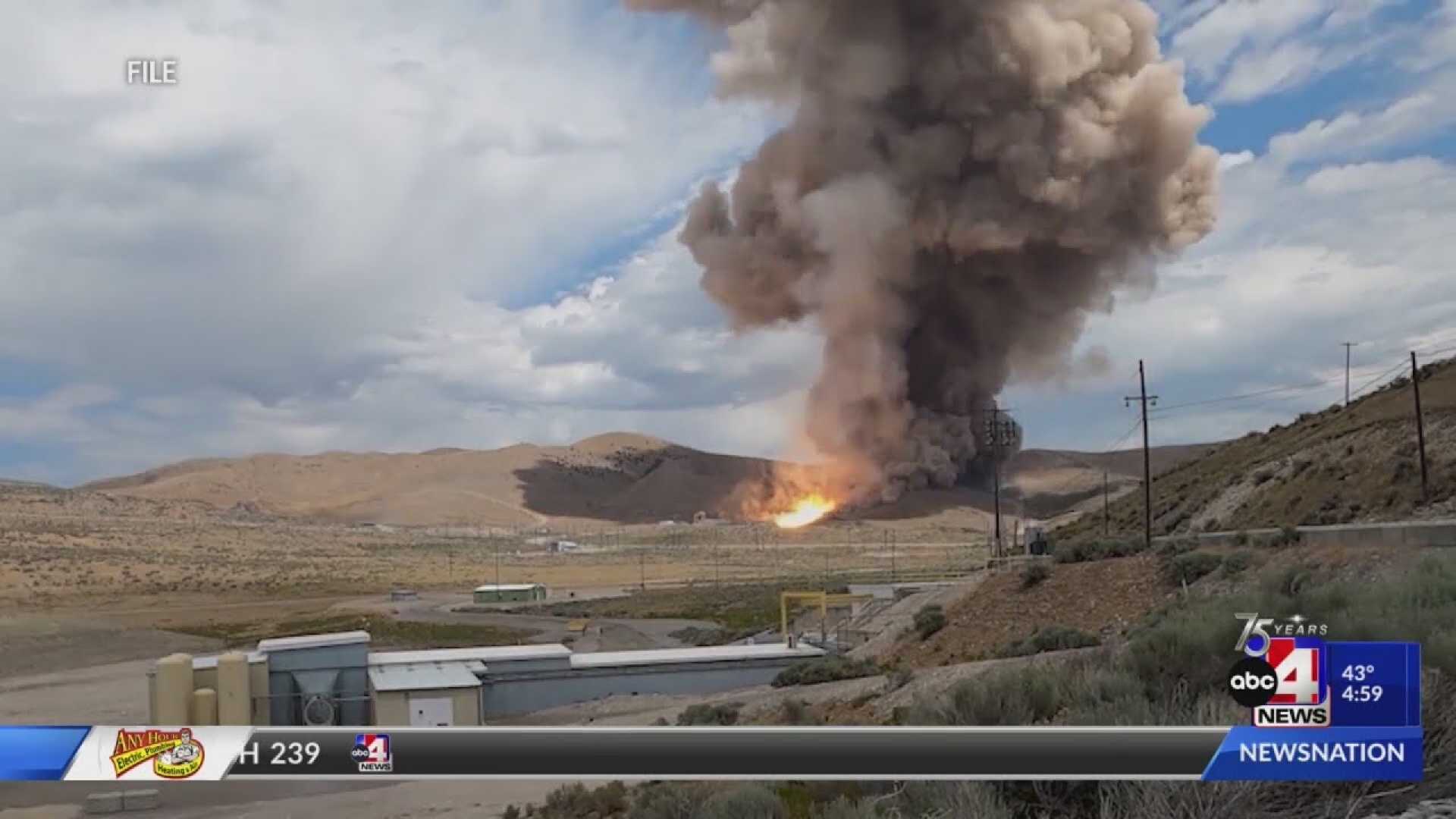 Northrop Grumman Explosion Smoke Rising