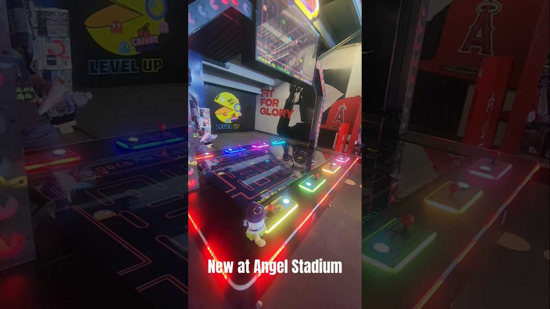 Pac Man Arcade Games At Angel Stadium
