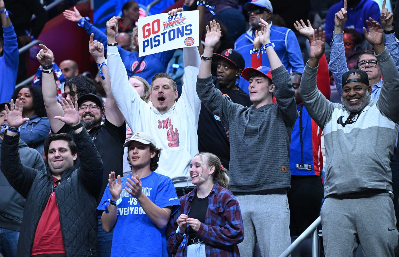 Pistons Playoff Victory Celebration