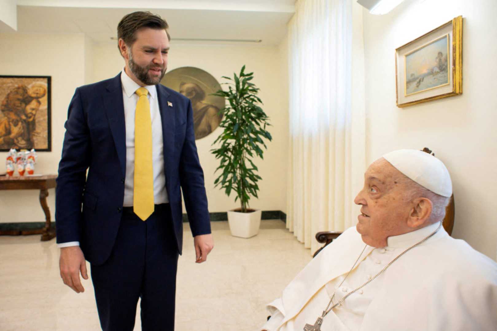 Pope Francis Easter Meeting Vice President Vance