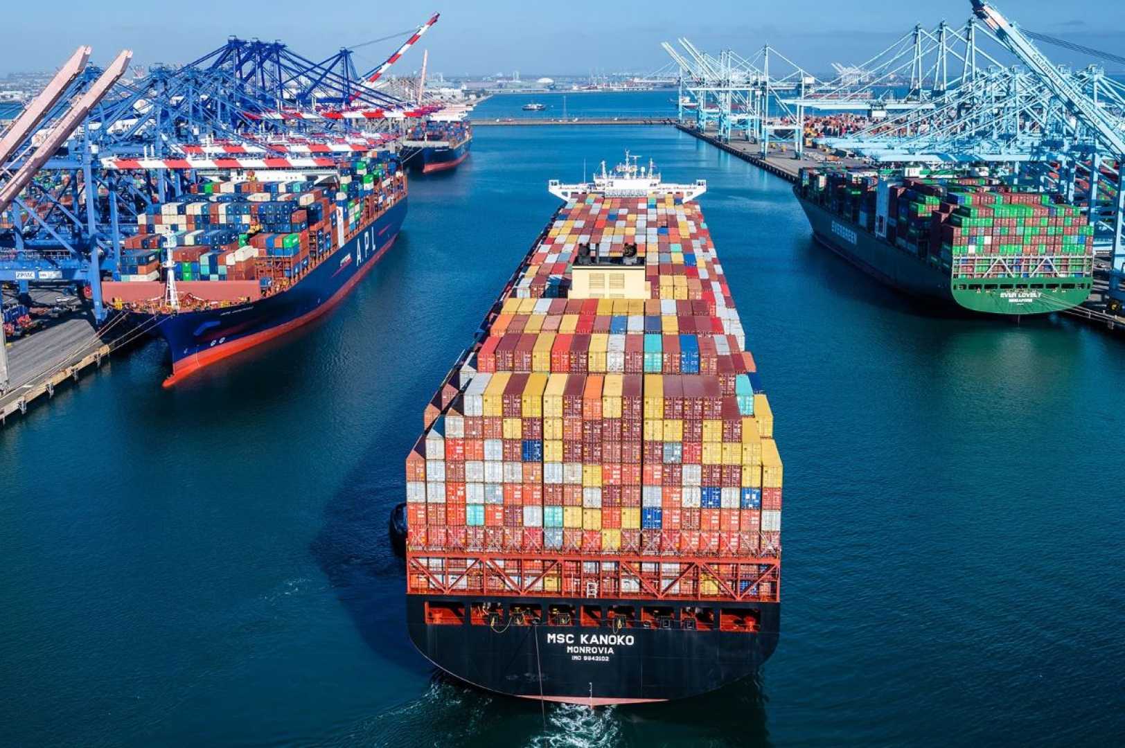 Port Of Los Angeles Cargo Shipping Containers