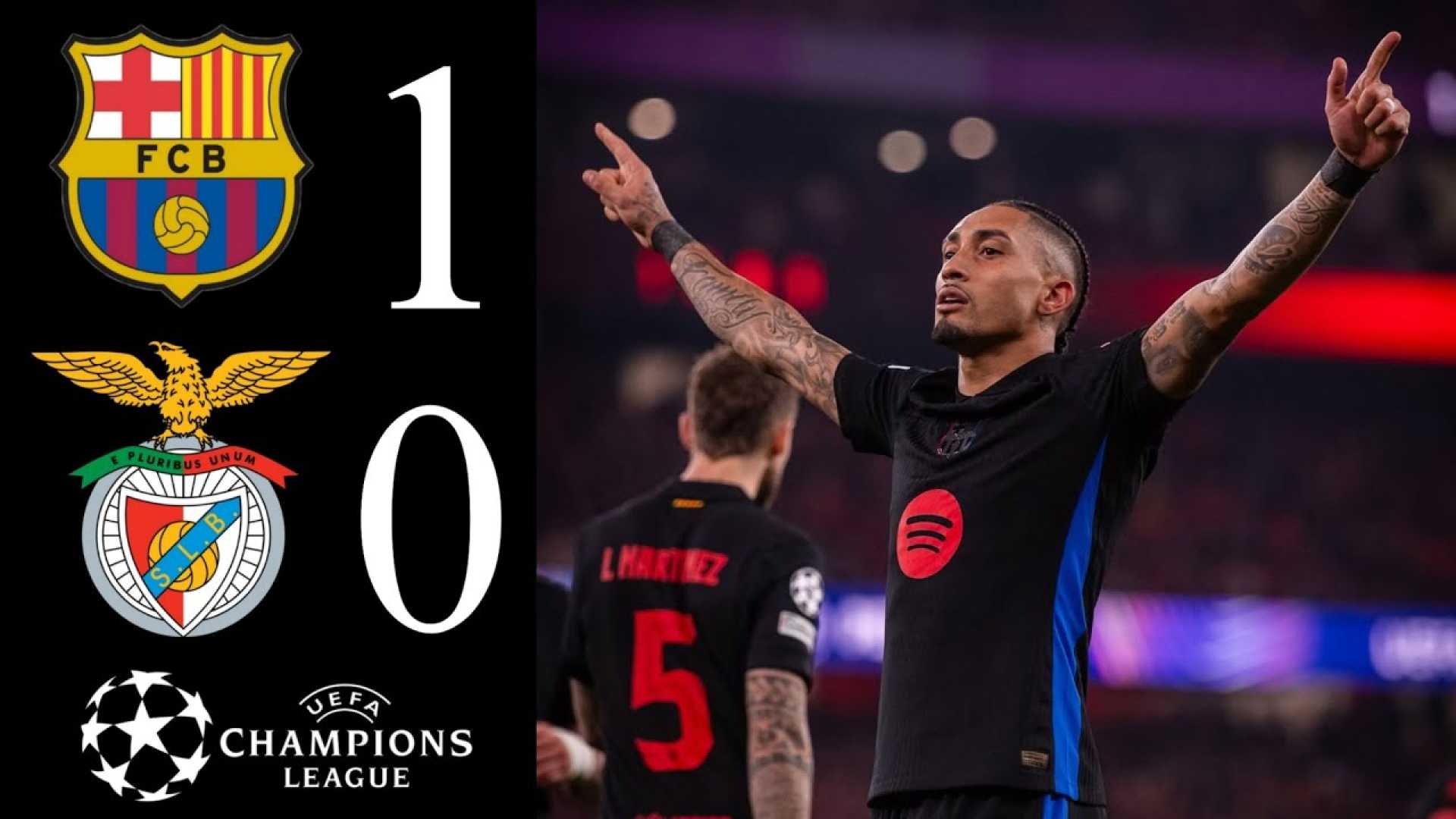 Raphinha Barcelona Champions League Highlights