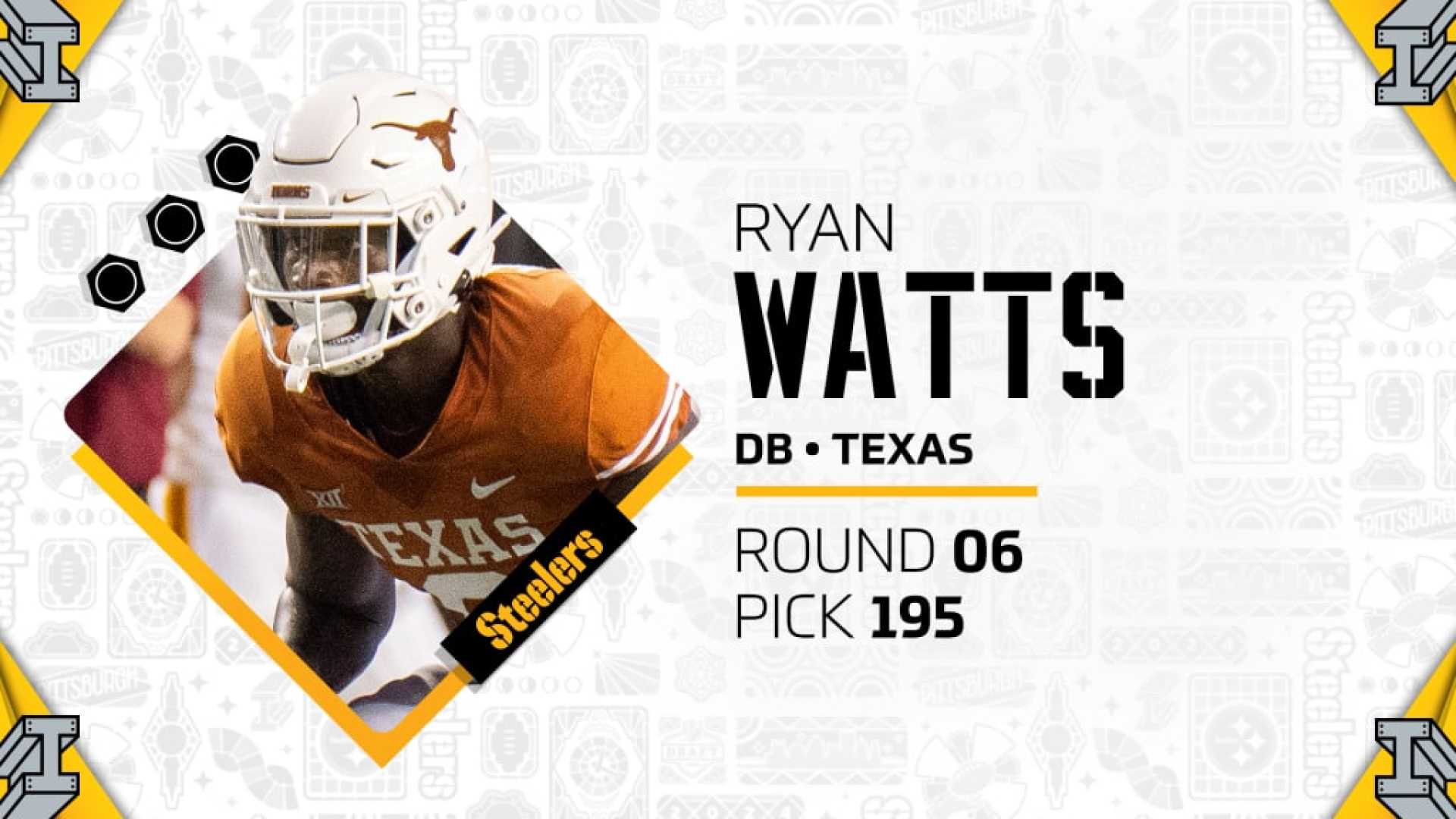 Ryan Watts Pittsburgh Steelers Release Announcement