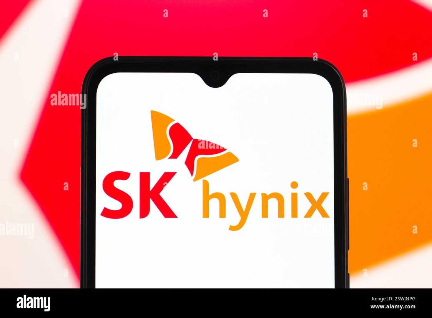 Sk Hynix Logo On Smartphone Screen